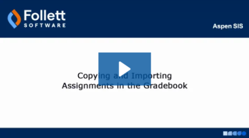 Copying and Importing Assignments in the Gradebook